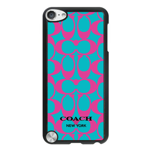 Coach Big Logo Fuchsia Blue iPod Touch 5TH CAD Coach Big Logo Fuchsia Blue iPod Touch 5TH CAD
